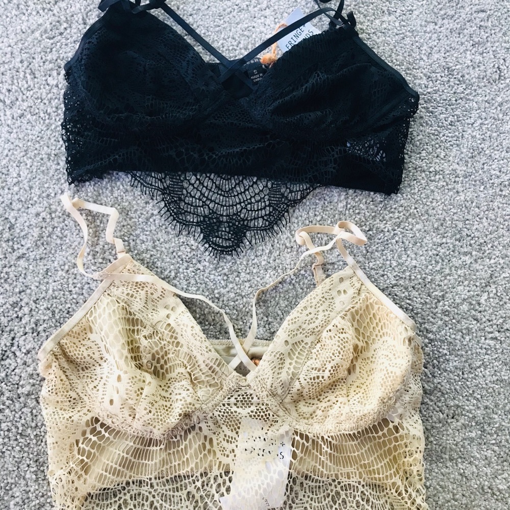 Dance and marvel lace bralette lot of 2 S